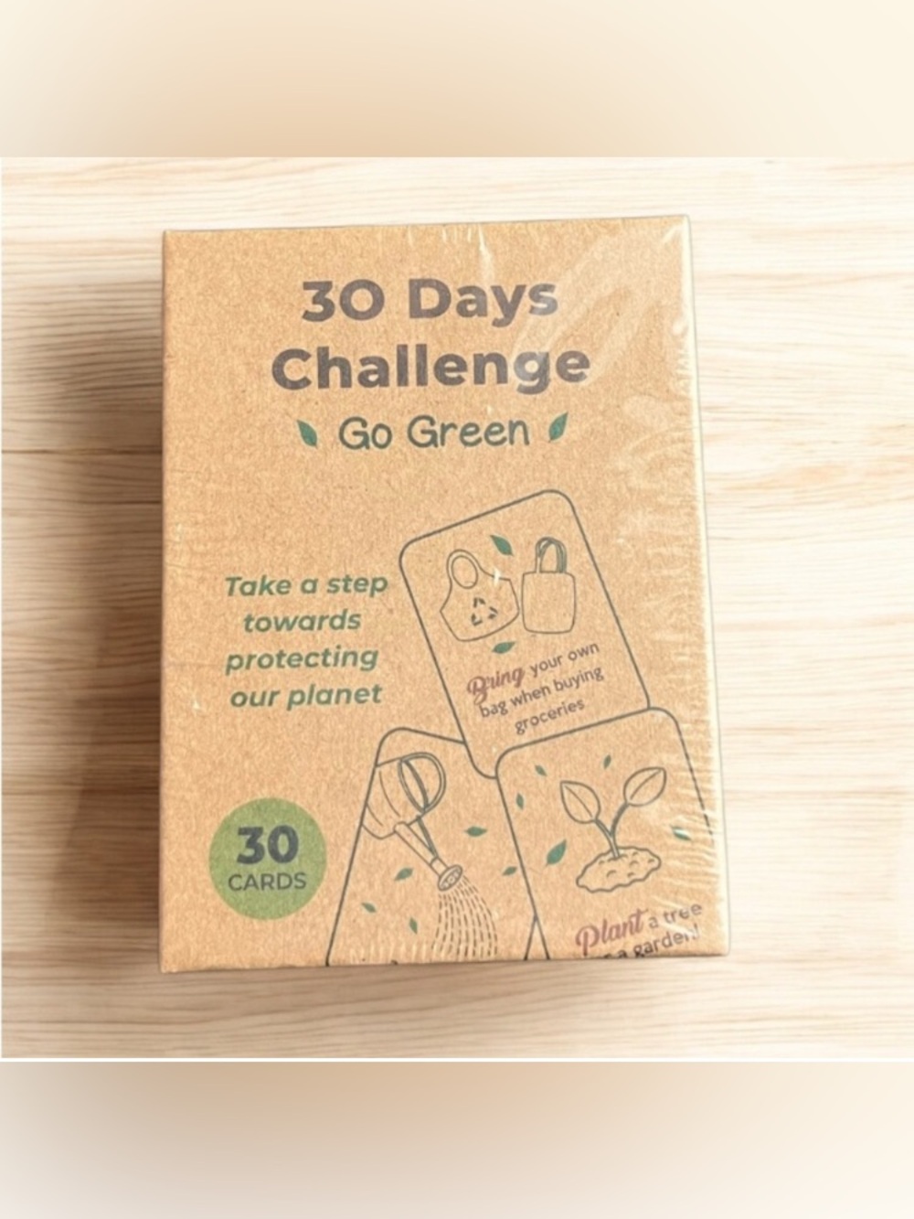 NEW 30 Days Challenge Eco-Friendly Cards Go Green Environmental Activism